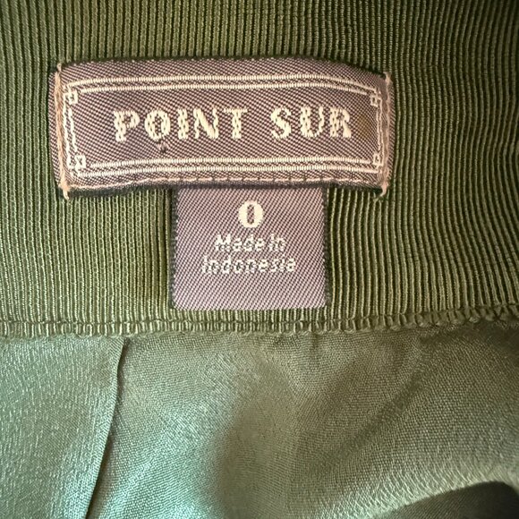 J. Crew | Point Sur Olive Green Floral Maxi Skirt in Crinkle Chiffon Size 0 - Picture 8 of 10